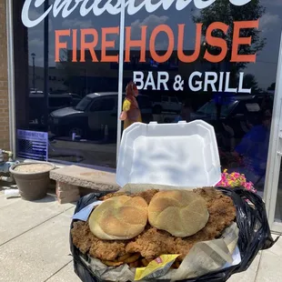 Pork tenderloin sandwich