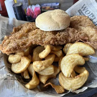 Pork tenderloin sandwich