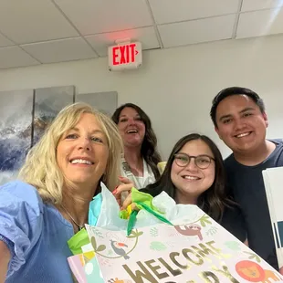 They had just had their third baby.  What a beautiful way to start his life, in their first home