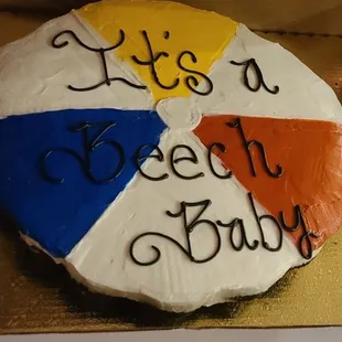 Work baby shower cake