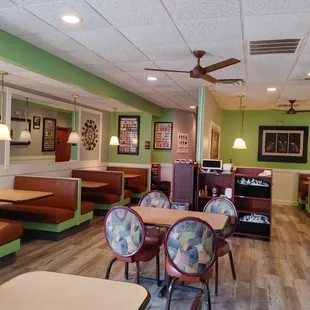 back center of restaurant