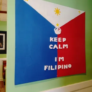 sign near kitchen door