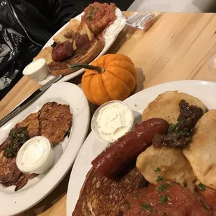 Our Kiev Platters... Plus potato pancakes  Kiev Platter