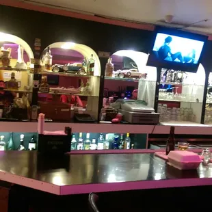 a view of the bar area