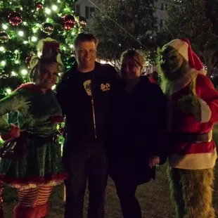 Even the Scrooge showed up! No, not me! The green guy! ;)