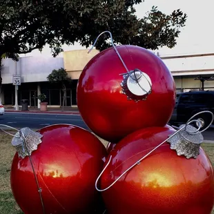 More holiday decor. Makes great photo props. Part of the Christmas on Euclid Experience.