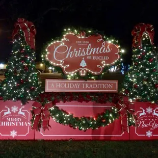 Christmas on Euclid Experience is responsible for the Xmas decor &amp; nativity scenes in downtown Ontario.