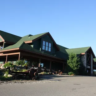 the front of the lodge