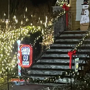 Santa is coming sign