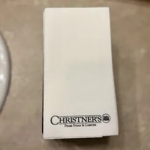 Napkins in the bathroom