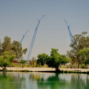 Canoeing on Silverbell Lake.