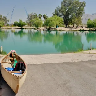 Canoeing on Silverbell Lake.
