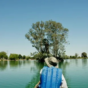 Canoeing on Silverbell Lake.