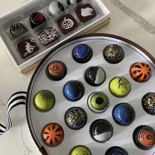 a variety of chocolates