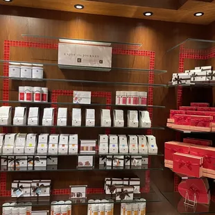 a display of chocolates