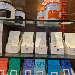Wonder how much these chocolate bars cost.