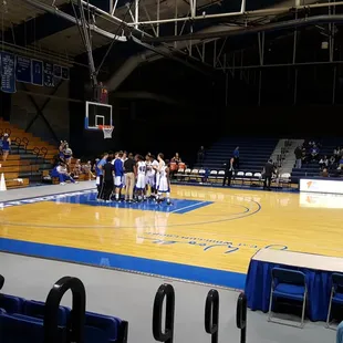 Getting ready to start second period. Shenandoah at CNU