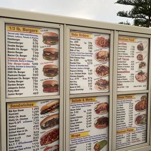 Menu board