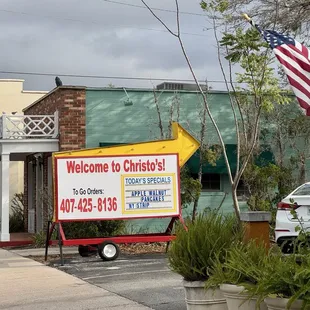 Outside sign