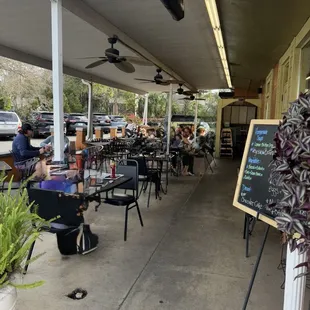 Outside eating area