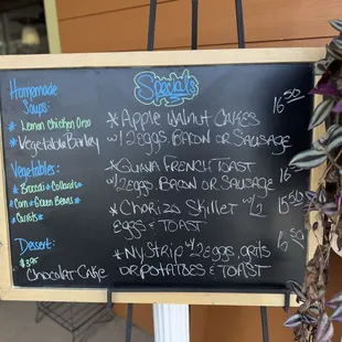 Specials board