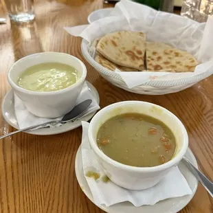 Soup (or salad) that comes with the platter