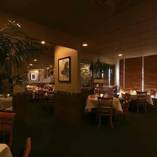 the dining room of a restaurant