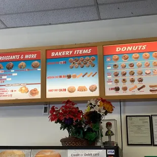 Donut menu