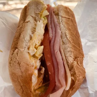 Ham Sandwich with everything