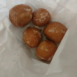 Getting the donut holes!