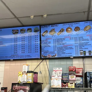 Donut/Sandwich menu