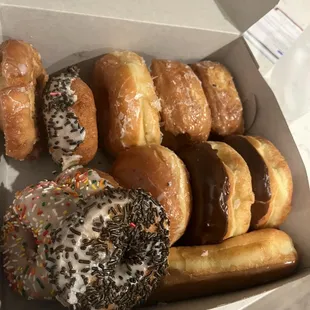 a box of assorted donuts