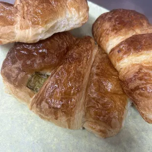 They have croissants now ! Regular, ham and cheese and ham and cheese with jalapeños!