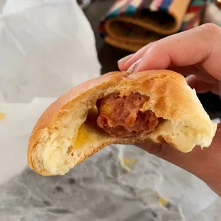 Jalapeño sausage and cheese kolache