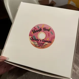 Cute box so I can give to my family