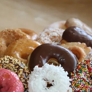 a variety of doughnuts