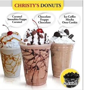 a variety of desserts