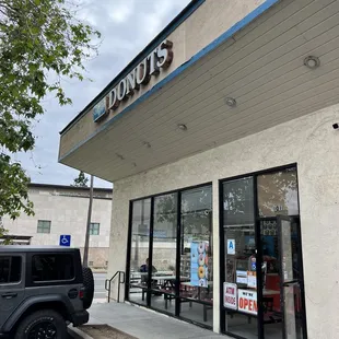 the front of the store