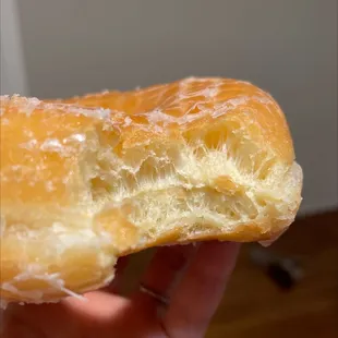 Glazed raised. Soft, airy, moist, fresh and delicious