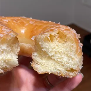 Glazed raised. Soft, airy, moist, fresh and delicious