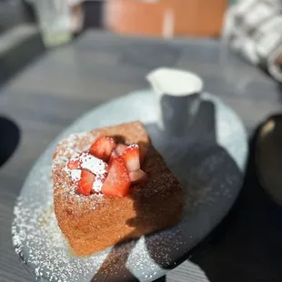 Molten Strawberry French Toast