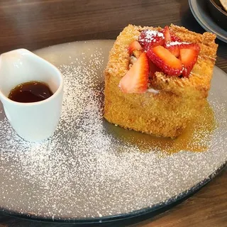 Molten Strawberry French Toast