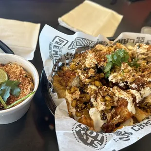 Elotes and Mexican street corn fries