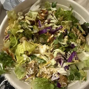 I order a salad and they forgot the main part, the DRESSING!!!!! Where's my chicken too?!!!