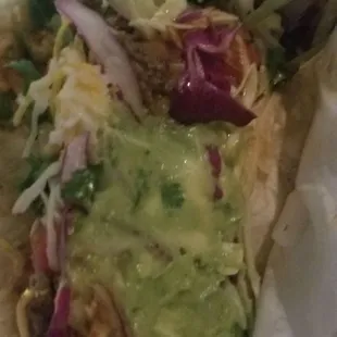 Loaded with Carne asada, lettuce and red cabbage!!