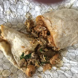 Tried to make it right on my own, a mess , I gave up. no longer appetizing, trashed it I was grossed out they don't change their gloves!