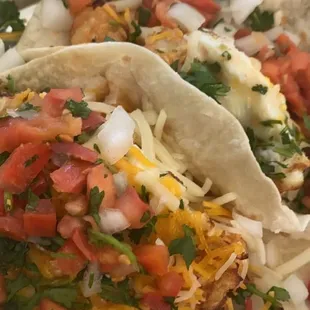 Breakfast taco. Would be better if they had a cilantro lime sauce.