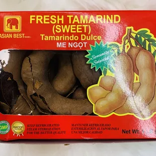 Fresh Tamarind (Sweet) Tamarindo Dulce Me Ngot