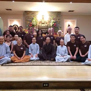 Breathe and smile meditation group