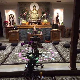 The smaller meditation area
